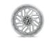 Fuel Wheels Triton Platinum Brushed Gunmetal with Tinted Clear 6-Lug Wheel; 22x10; -19mm Offset (99-06 Sierra 1500)