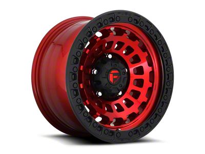 Fuel Wheels Zephyr Candy Red with Black Bead Ring 6-Lug Wheel; 18x9; -12mm Offset (99-06 Sierra 1500)