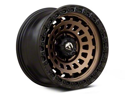 Fuel Wheels Zephyr Matte Bronze with Black Bead Ring 6-Lug Wheel; 17x9; 1mm Offset (99-06 Sierra 1500)