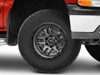Fuel Wheels Ammo Matte Gunmetal with Black Bead Ring 6-Lug Wheel; 17x9; -12mm Offset (99-06 Silverado 1500)