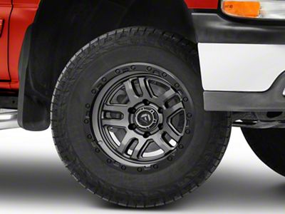 Fuel Wheels Ammo Matte Gunmetal with Black Bead Ring 6-Lug Wheel; 18x9; -12mm Offset (99-06 Silverado 1500)