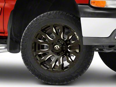 Fuel Wheels Blitz Gloss Black Milled 6-Lug Wheel; 20x10; -18mm Offset (99-06 Silverado 1500)