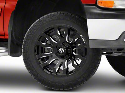 Fuel Wheels Blitz Gloss Black Milled 6-Lug Wheel; 20x12; -44mm Offset (99-06 Silverado 1500)