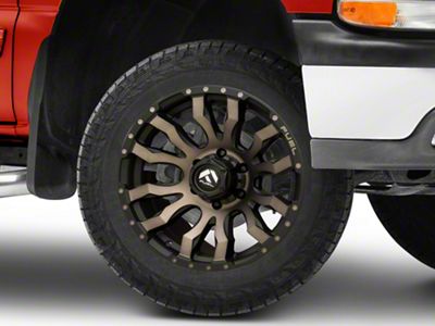 Fuel Wheels Blitz Matte Black Double Dark Tint 6-Lug Wheel; 20x9; 1mm Offset (99-06 Silverado 1500)