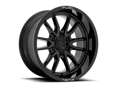 Fuel Wheels Silverado 1500 Clash Gloss Black 6-Lug Wheel; 17x9