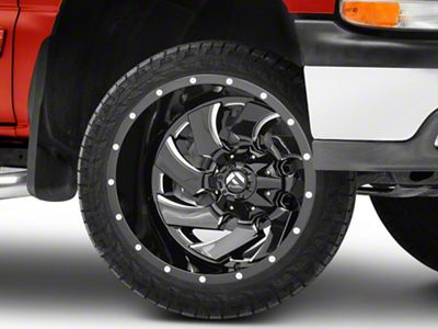 Fuel Wheels Cleaver Gloss Black Milled 6-Lug Wheel; 22x10; -18mm Offset (99-06 Silverado 1500)