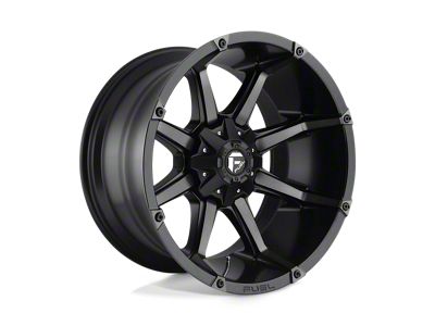 Fuel Wheels Coupler Matte Black Double Dark Tint 6-Lug Wheel; 22x12; -44mm Offset (99-06 Silverado 1500)