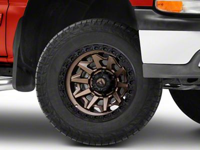 Fuel Wheels Covert Matte Bronze with Black Bead Ring 6-Lug Wheel; 18x9; -12mm Offset (99-06 Silverado 1500)