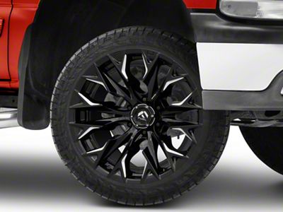 Fuel Wheels Flame Gloss Black Milled 6-Lug Wheel; 22x10; -18mm Offset (99-06 Silverado 1500)