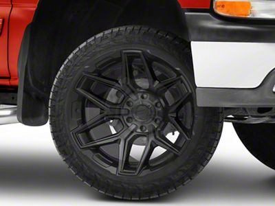 Fuel Wheels Flux Blackout 6-Lug Wheel; 22x12; -44mm Offset (99-06 Silverado 1500)