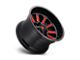 Fuel Wheels Hardline Gloss Black with Red Tinted Clear 6-Lug Wheel; 22x12; -45mm Offset (99-06 Silverado 1500)