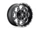 Fuel Wheels Heater Matte Black Double Dark Tint Machined 6-Lug Wheel; 22x10; -13mm Offset (99-06 Silverado 1500)