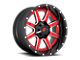 Fuel Wheels Maverick Candy Red with Gloss Black Lip 6-Lug Wheel; 20x10; -19mm Offset (99-06 Silverado 1500)