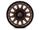 Fuel Wheels Piston Matte Bronze with Gloss Black Lip 6-Lug Wheel; 17x9; 1mm Offset (99-06 Silverado 1500)