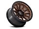 Fuel Wheels Piston Matte Bronze with Gloss Black Lip 6-Lug Wheel; 17x9; 1mm Offset (99-06 Silverado 1500)