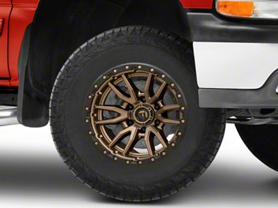 Fuel Wheels Rebel Matte Bronze with Black Bead Ring 6-Lug Wheel; 17x9; 1mm Offset (99-06 Silverado 1500)