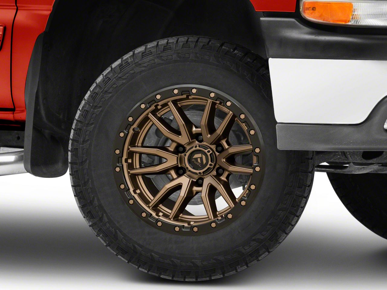Fuel Wheels Silverado 1500 Rebel Matte Bronze with Black Bead Ring 6