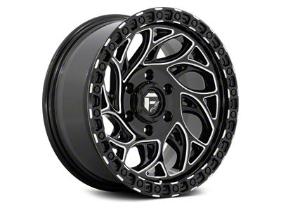 Fuel Wheels Runner OR Gloss Black Milled 6-Lug Wheel; 18x9; 1mm Offset (99-06 Silverado 1500)