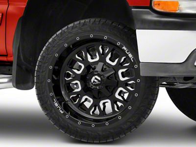 Fuel Wheels Stroke Gloss Black Milled 6-Lug Wheel; 22x10; -19mm Offset (99-06 Silverado 1500)
