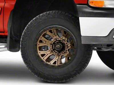 Fuel Wheels Traction Matte Bronze with Black Ring 6-Lug Wheel; 17x9; 1mm Offset (99-06 Silverado 1500)
