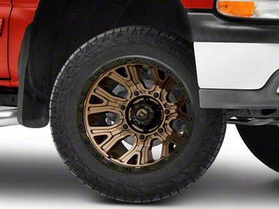 Fuel Wheels Traction Matte Bronze with Black Ring 6-Lug Wheel; 20x10; -18mm Offset (99-06 Silverado 1500)