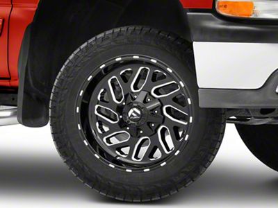 Fuel Wheels Triton Gloss Black Milled 6-Lug Wheel; 20x10; -19mm Offset (99-06 Silverado 1500)