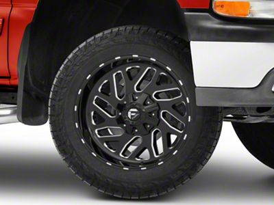 Fuel Wheels Triton Gloss Black Milled 6-Lug Wheel; 20x9; 20mm Offset (99-06 Silverado 1500)