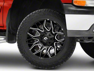 Fuel Wheels Twitch Gloss Black Milled 6-Lug Wheel; 20x10; -18mm Offset (99-06 Silverado 1500)
