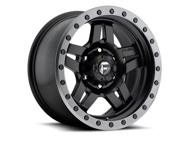 Fuel Wheels Anza Matte Black 6-Lug Wheel; 18x9; 20mm Offset (14-18 Sierra 1500)