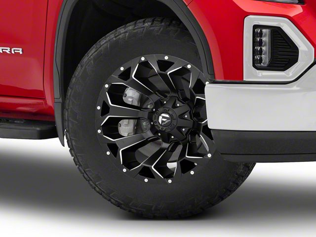 Fuel Wheels Assault Satin Black Milled 6-Lug Wheel; 20x10; -18mm Offset (19-24 Sierra 1500)