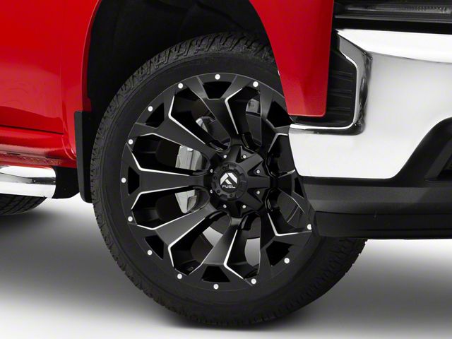 Fuel Wheels Assault Matte Black Milled 6-Lug Wheel; 24x11; -24mm Offset (19-24 Silverado 1500)