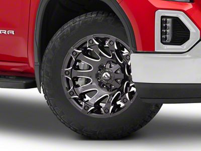 Fuel Wheels Battle Axe Gloss Black Milled 6-Lug Wheel; 20x12; -44mm Offset (19-25 Sierra 1500)
