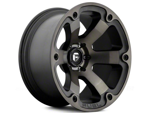 Fuel Wheels Beast Matte Black Machined 6-Lug Wheel; 20x12; -44mm Offset (14-18 Sierra 1500)