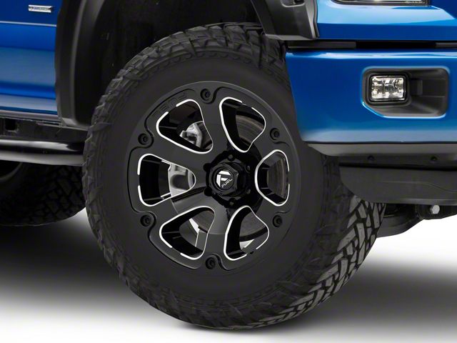 Fuel Wheels Beast Gloss Black Milled 6-Lug Wheel; 20x10; -18mm Offset (15-20 F-150)