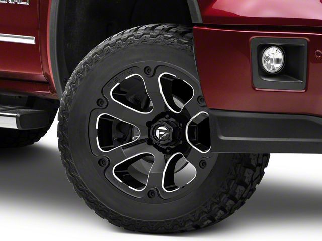 Fuel Wheels Beast Gloss Black Milled 6-Lug Wheel; 20x10; -18mm Offset (14-18 Sierra 1500)