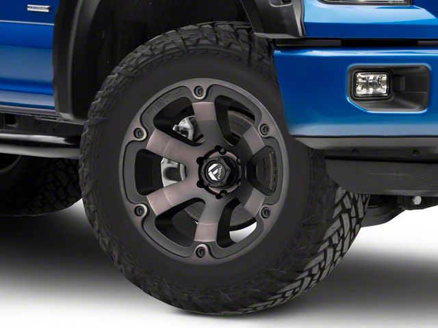 Fuel Wheels Beast Matte Black Machined 6-Lug Wheel; 20x10; -18mm Offset (15-20 F-150)