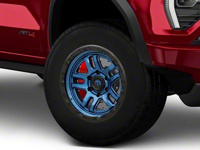 Fuel Wheels Ammo Gloss Blue with Black Bead Ring 6-Lug Wheel; 17x9; -12mm Offset (23-25 Canyon)
