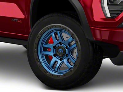 Fuel Wheels Ammo Gloss Blue with Black Bead Ring 6-Lug Wheel; 20x10; -18mm Offset (23-25 Canyon)