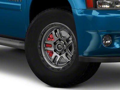 Fuel Wheels Ammo Matte Gunmetal with Black Bead Ring 6-Lug Wheel; 18x9; 1mm Offset (23-25 Canyon)