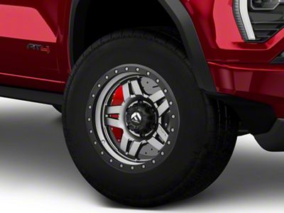 Fuel Wheels Anza Anthracite with Black Ring 6-Lug Wheel; 17x8.5; 6mm Offset (23-26 Canyon)