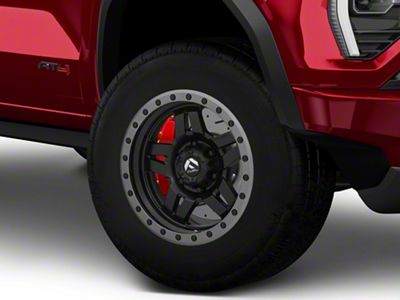 Fuel Wheels Anza Matte Black with Anthracite Ring 6-Lug Wheel; 17x8.5; 6mm Offset (23-26 Canyon)