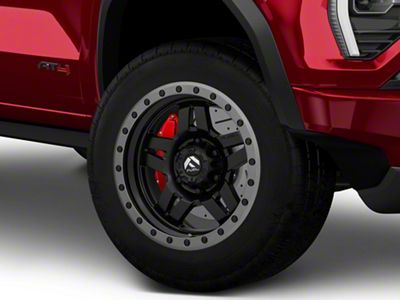 Fuel Wheels Anza Matte Black with Anthracite Ring 6-Lug Wheel; 18x9; 1mm Offset (23-26 Canyon)