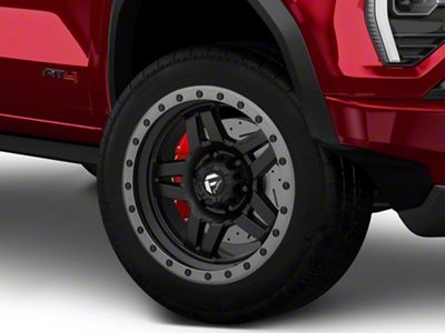 Fuel Wheels Anza Matte Black with Anthracite Ring 6-Lug Wheel; 20x9; 1mm Offset (23-26 Canyon)