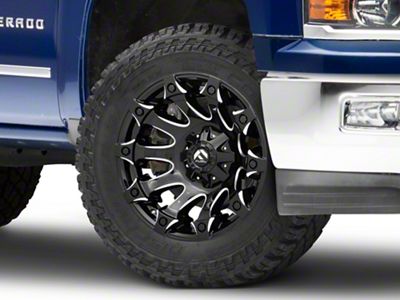 Fuel Wheels Battle Axe Gloss Black Milled 6-Lug Wheel; 20x12; -44mm Offset (23-25 Canyon)