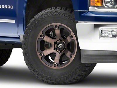 Fuel Wheels Beast Matte Black Machined with Dark Tint 6-Lug Wheel; 18x9; -12mm Offset (23-25 Canyon)