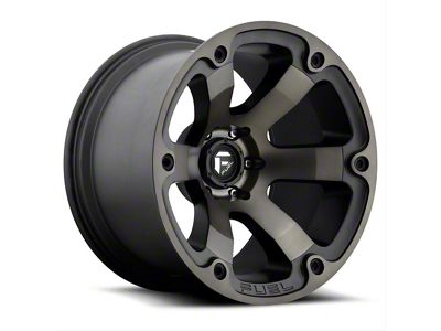 Fuel Wheels Beast Matte Black Machined with Dark Tint 6-Lug Wheel; 20x10; -18mm Offset (23-25 Canyon)