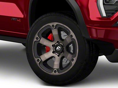 Fuel Wheels Beast Matte Black Machined with Dark Tint 6-Lug Wheel; 20x10; -18mm Offset (23-26 Canyon)