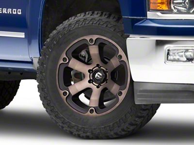 Fuel Wheels Beast Matte Black Machined with Dark Tint 6-Lug Wheel; 20x9; 35mm Offset (23-25 Canyon)