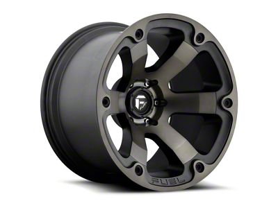 Fuel Wheels Beast Matte Black Machined 6-Lug Wheel; 20x12; -44mm Offset (23-25 Canyon)