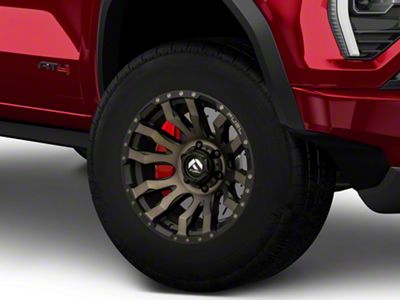 Fuel Wheels Blitz Matte Black with Dark Tint 6-Lug Wheel; 17x9; -12mm Offset (23-25 Canyon)